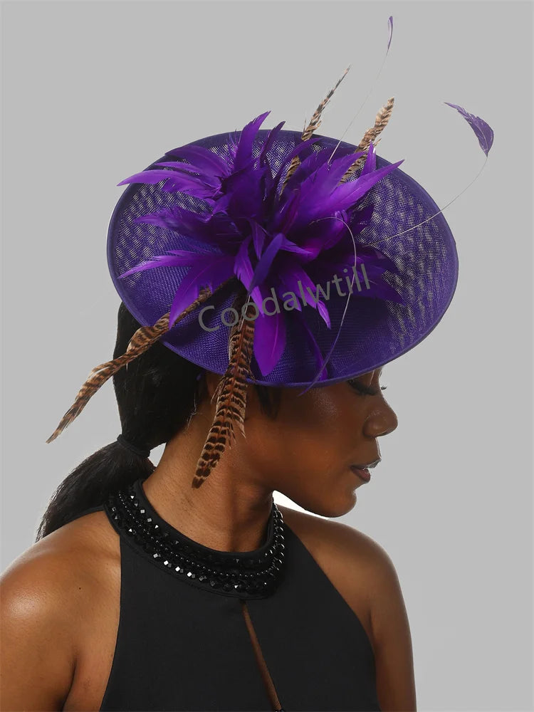 Chapeau Fascinator Vert Élégant pour Femmes – Accessoire de Mariage et Cocktail