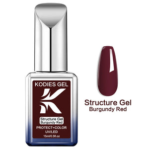 KODIES GEL Bourgogne Rouge Base Caoutchouc Vernis à Ongles 15ML UV/LED