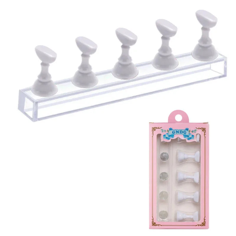 Support de pratique pour les ongles en acrylique, support magnétique de présentation des pointes d'ongles