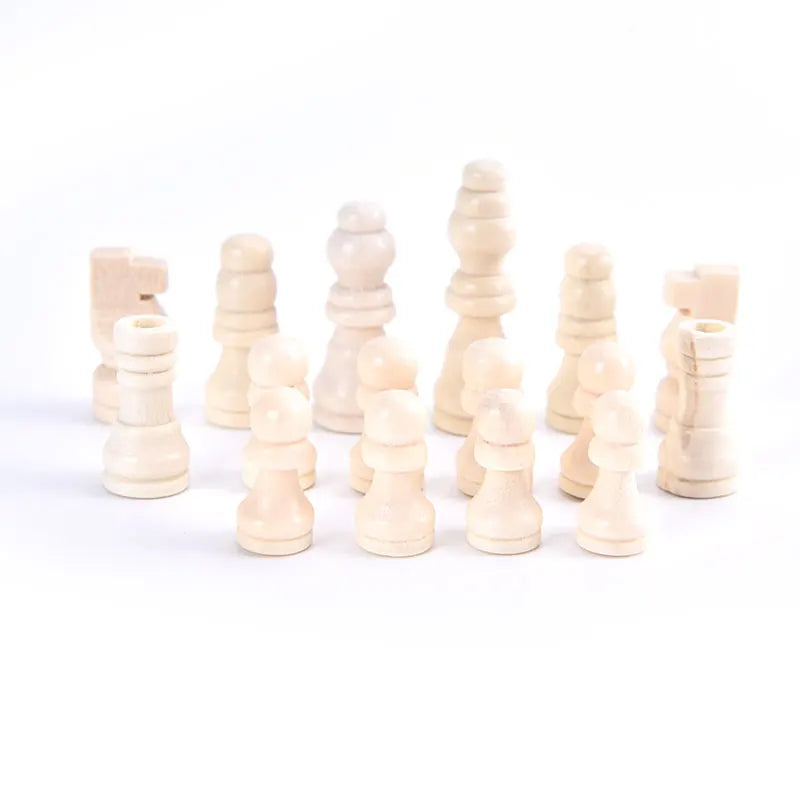 Set Échecs Complet – 32 Pièces en Bois, Accessoires de Jeu