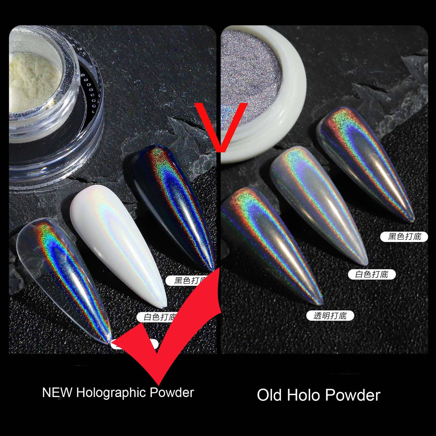 Poudre de placage laser Poudre de miroir magique colorée