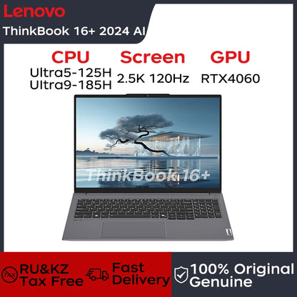 Lenovo ThinkBook 16+ 2024 16" 2.5K 120Hz Ultra5/Ultra9, 32GB RAM, 1TB/2TB SSD, Dolby Atmos, 85Wh