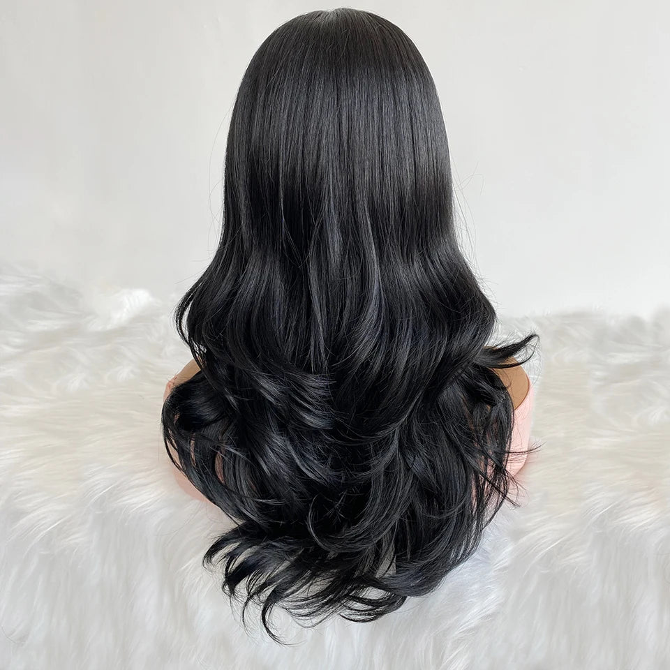 Perruque Synthétique Lace Front Body Wave Ombre, 22”