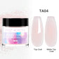 MEET ACROSS 10g poudre acrylique transparente rose blanc polymère professionnel pour extension d'ongles français nail art pas besoin de lampe durcissement