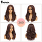 Perruque Synthétique Lace Front Body Wave Ombre, 22”