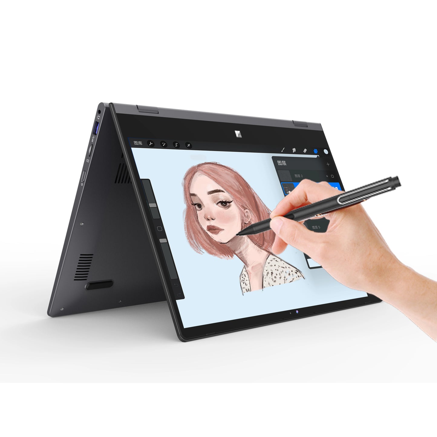 YOGA 14" Mini Laptop Intel N95 32GB RAM 2TB SSD 2-in-1 2.5K Écran Tactile 360°