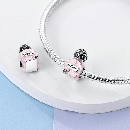 Charm S925 Couronne Parfum Rose