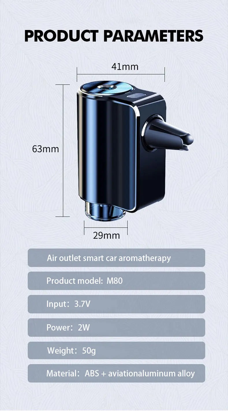 Diffuseur d'Air Électrique pour Voiture – Humidificateur & Désodorisant Aromathérapie