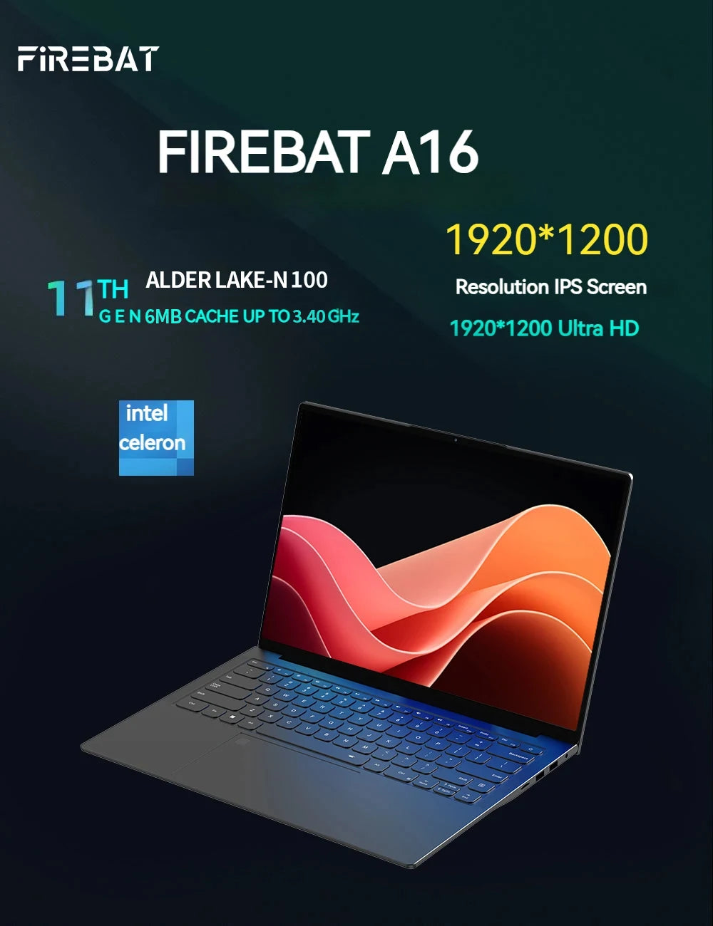 FIREBAT A16 16 Inch 100%sRGB Ultra Slim