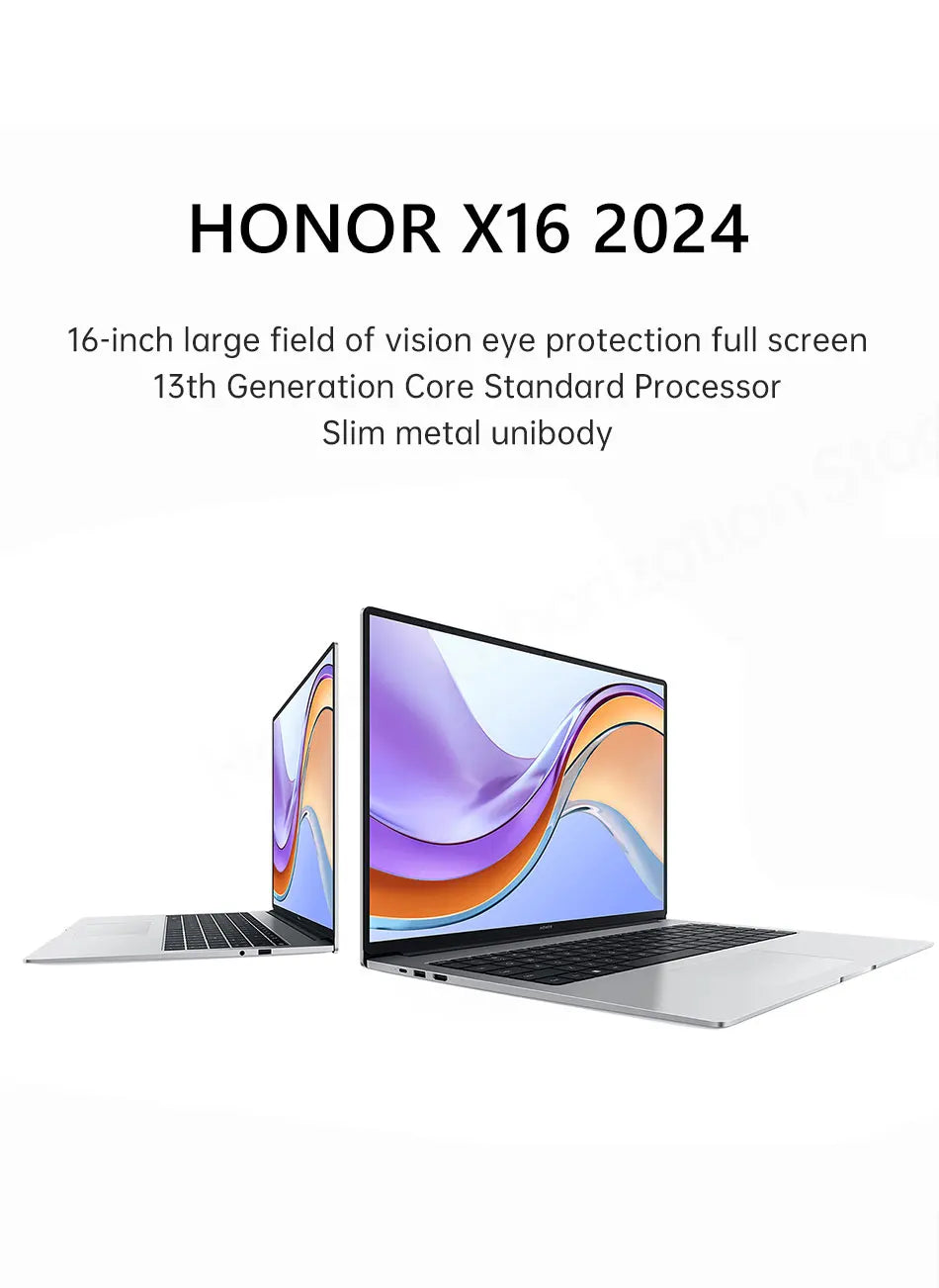 Honor X16 Laptop 2024 Ultrabook 16" i5-13500H, 16GB RAM, 512GB/1TB SSD, Windows 11