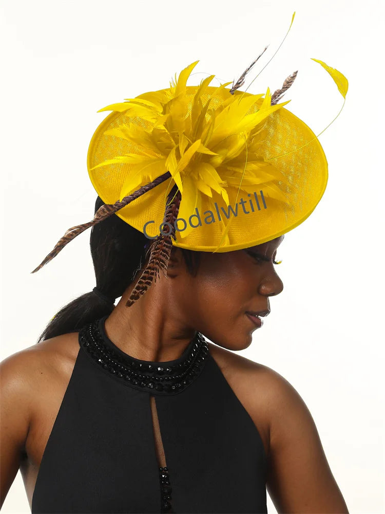 Chapeau Fascinator Vert Élégant pour Femmes – Accessoire de Mariage et Cocktail