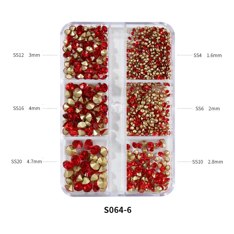 1000PCS SS4-SS20 strass de cristal