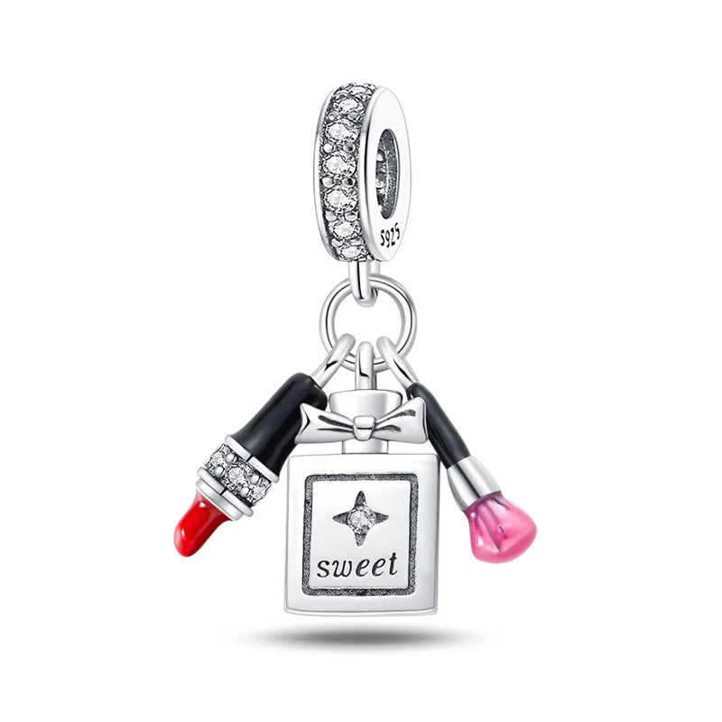Charm S925 Couronne Parfum Rose