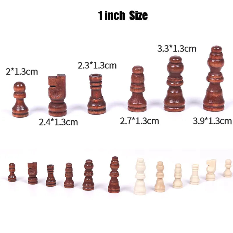 Set Échecs Complet – 32 Pièces en Bois, Accessoires de Jeu