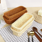 Panier en plastique tressé en rotin Cuillère Fourchette Couteau Baguettes Rangement