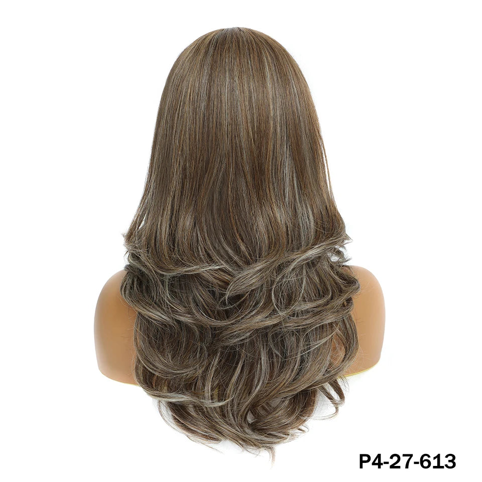 Perruque Synthétique Lace Front Body Wave Ombre, 22”