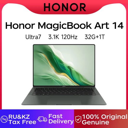 Honor MagicBook Art 14 2024 14.6" OLED Tactile Ultra5/Ultra7, 16GB/32GB RAM, 1TB/2TB SSD, 3.1K 120Hz