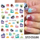 Autocollant réaliste de Nail Art Jelly Bean Little Monster Eyes