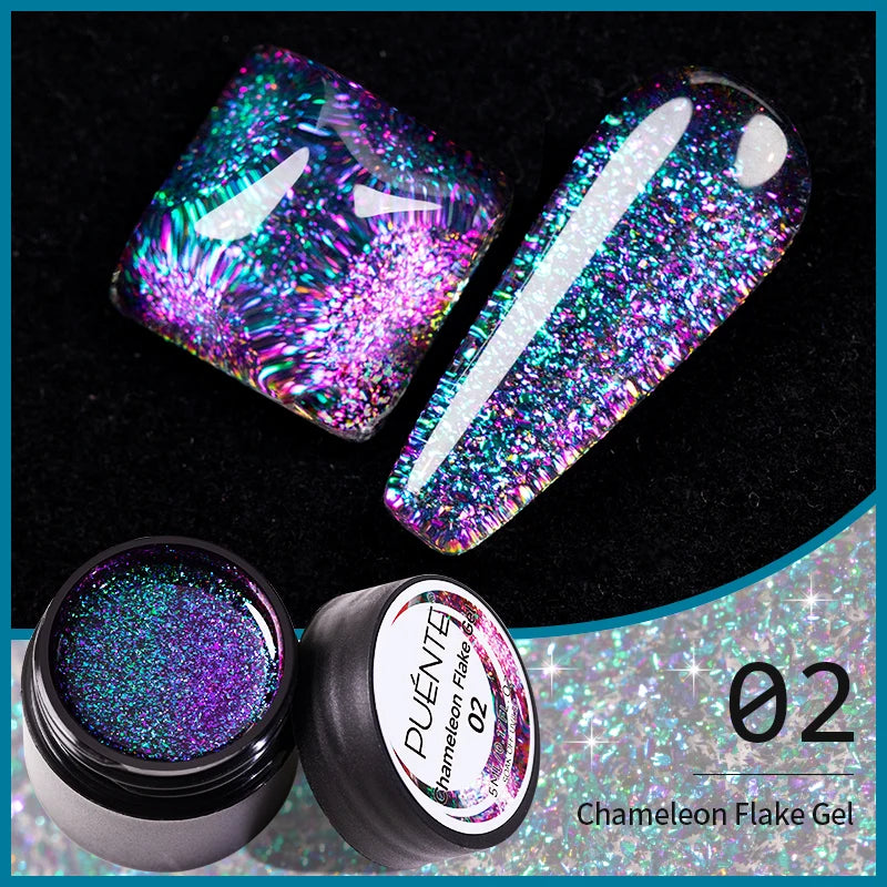 Gel Magnétique 7.5ml – Effet Argentée & Aurora, Manucure UV