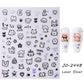 Autocollant réaliste de Nail Art Jelly Bean Little Monster Eyes