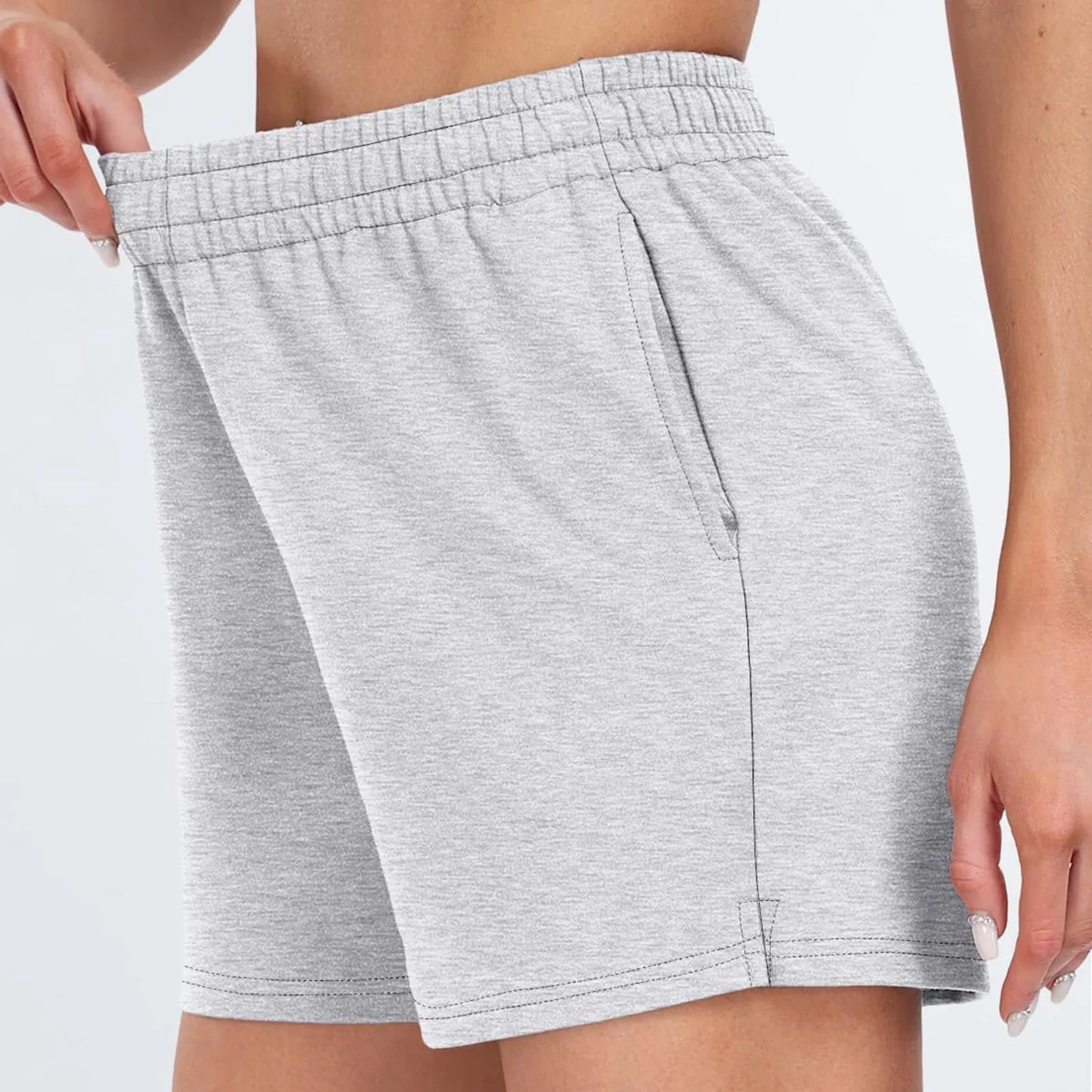 Shorts Femme – Taille Haute, Confortable & Poches