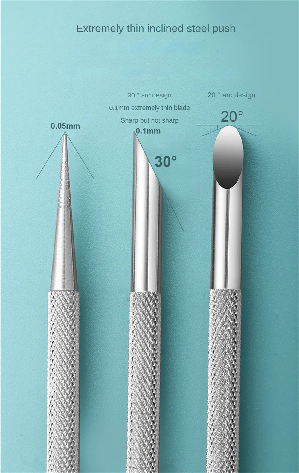 Lime Ongles 30° – Design Anti-Dérapant & Pousse-Cuticules Sécurisé