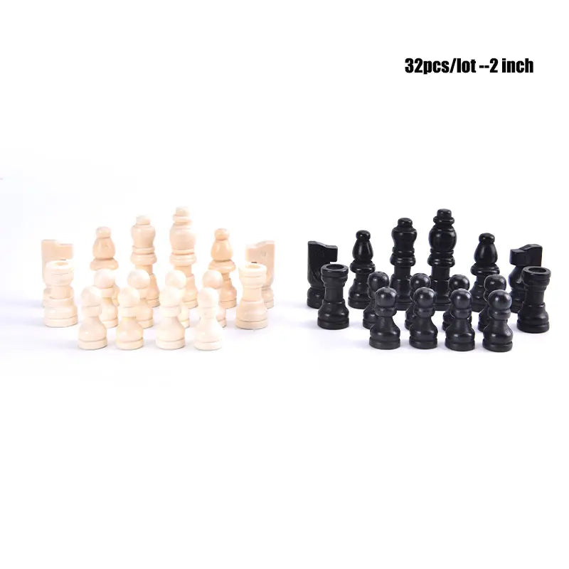 Set Échecs Complet – 32 Pièces en Bois, Accessoires de Jeu