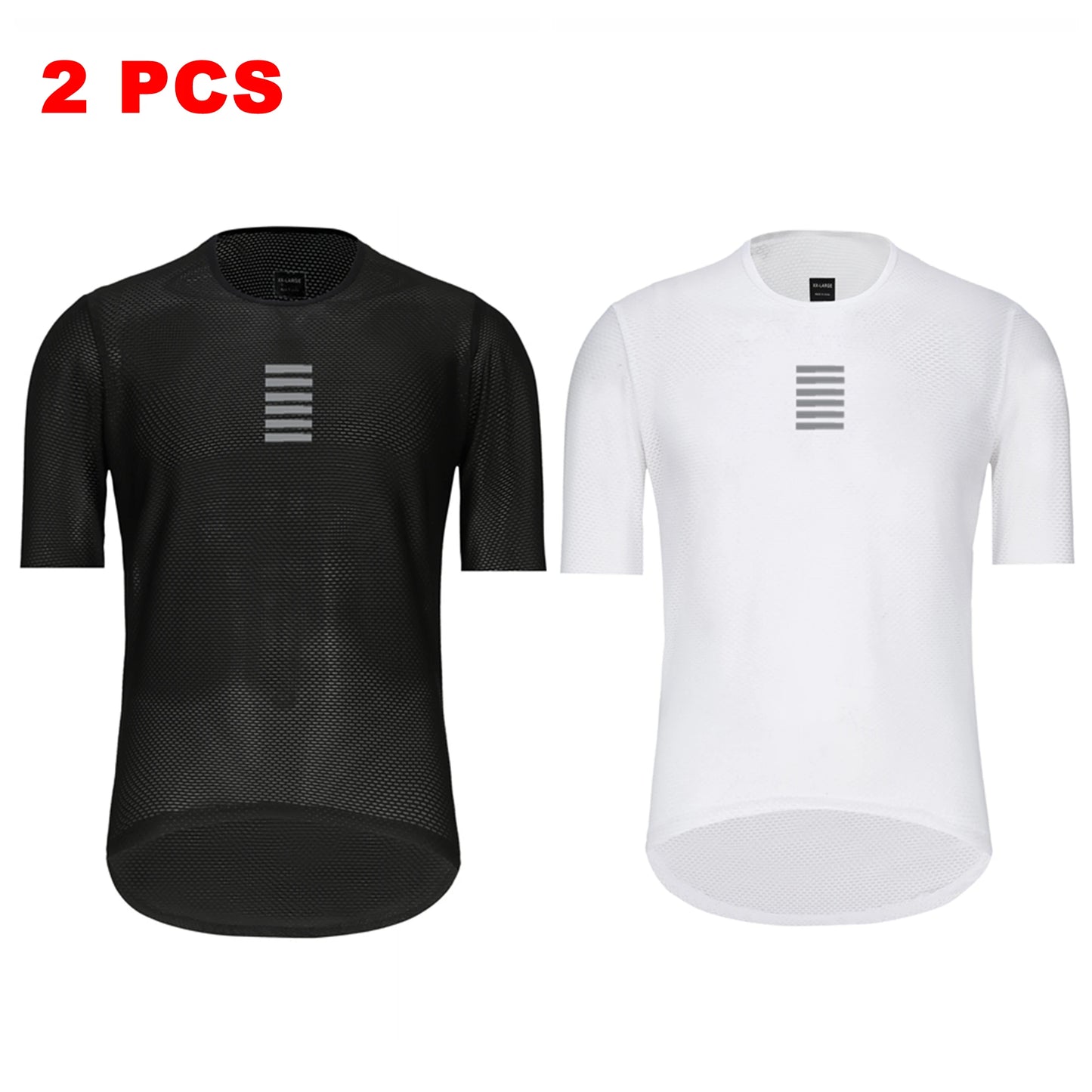 Lot 2 Sous-Vêtements Vélo Homme – T-shirt Été & Base Layer