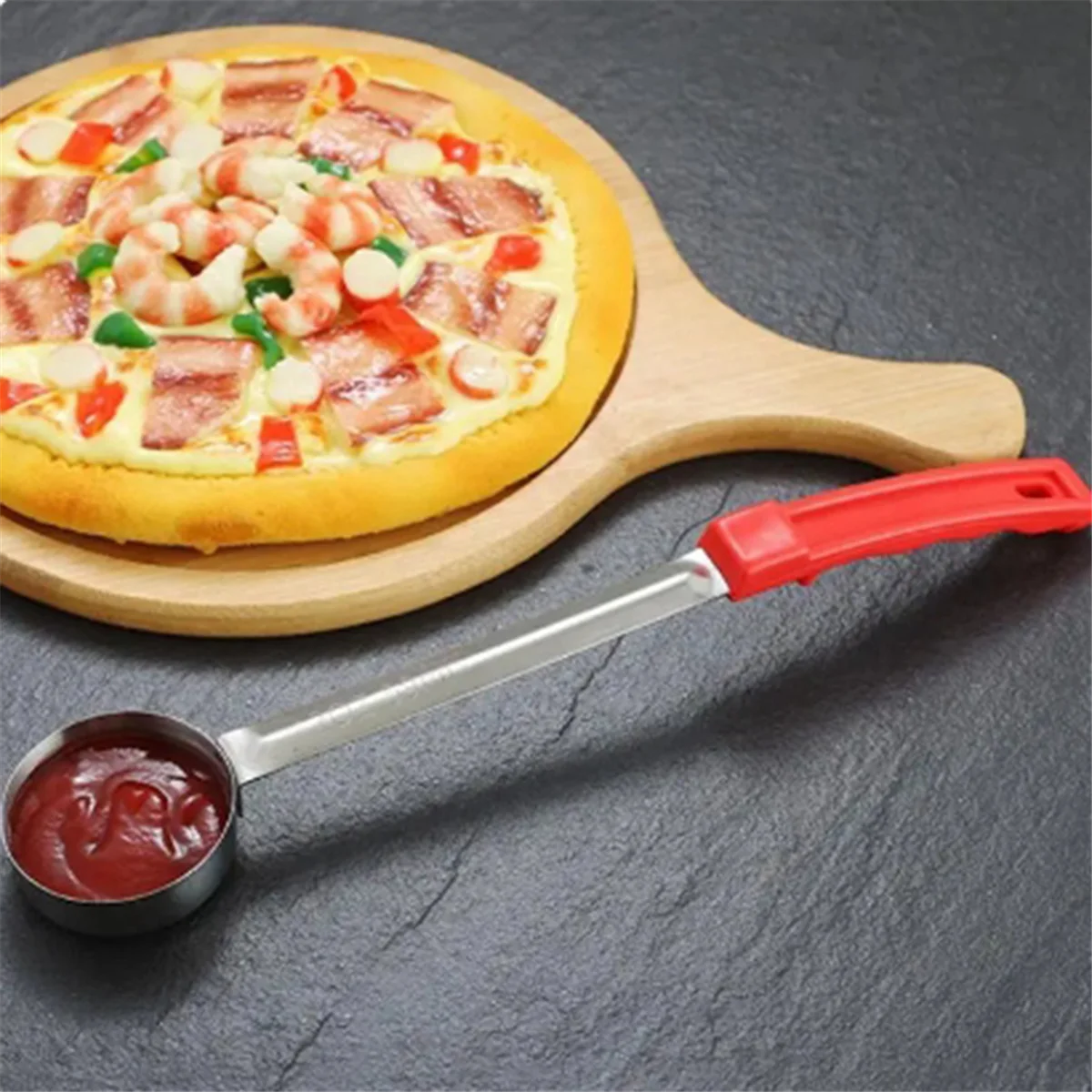 Cuillère à Sauce Pizza en Acier Inoxydable - Outil de Cuisine