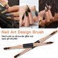 Set 5 Pinceaux Nail Art – Double Embout & Précision Ligne Fine