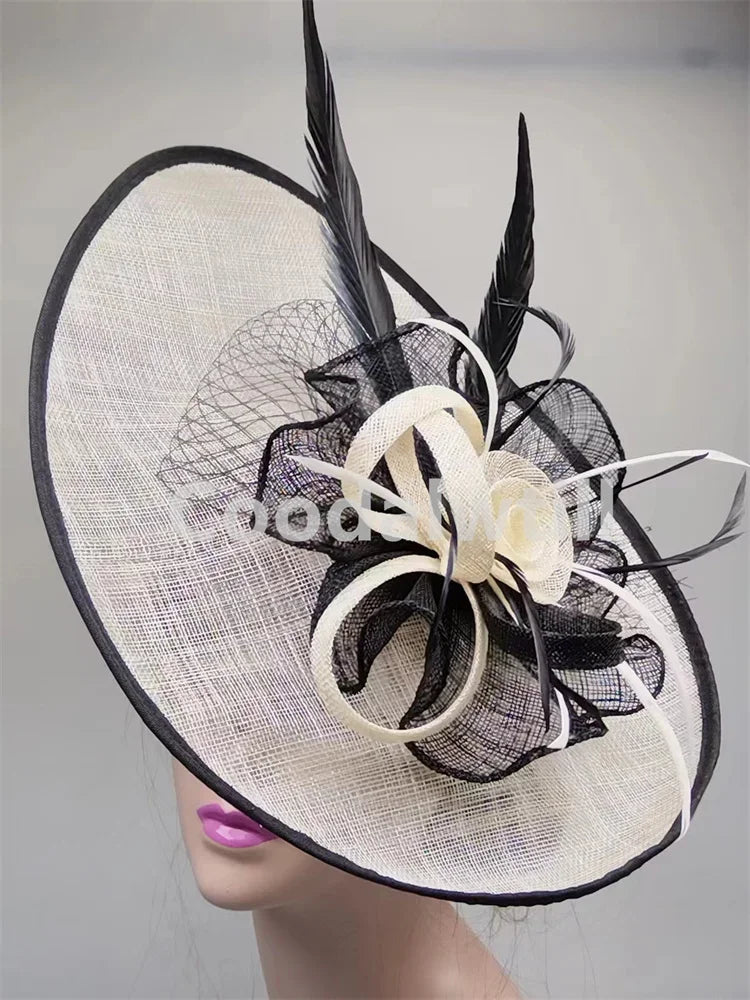 Grand Chapeau Fascinator Derby – Élégance & Raffinement