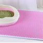 Tapis Litière Chat Étanche Double Couche - Antidérapant, Lavable