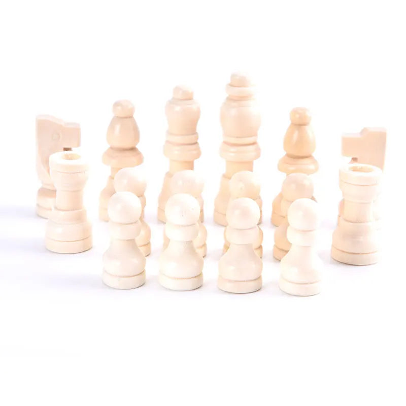 Set Échecs Complet – 32 Pièces en Bois, Accessoires de Jeu