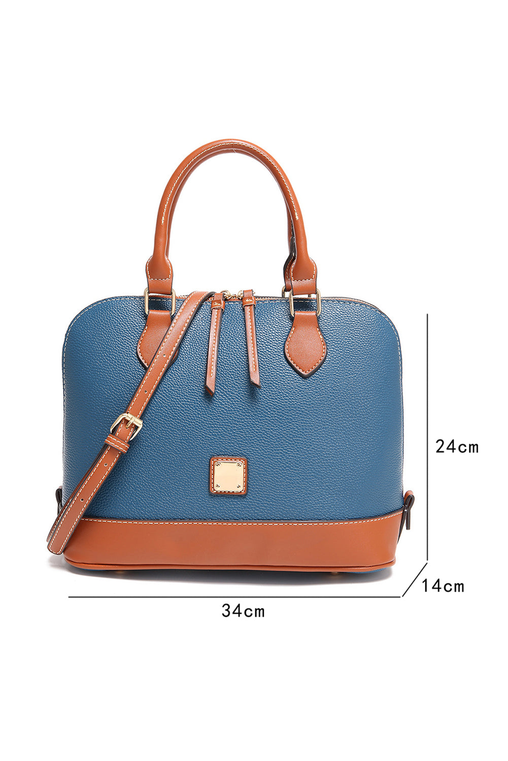 Sac en cuir PU Ashleigh bleu tendance