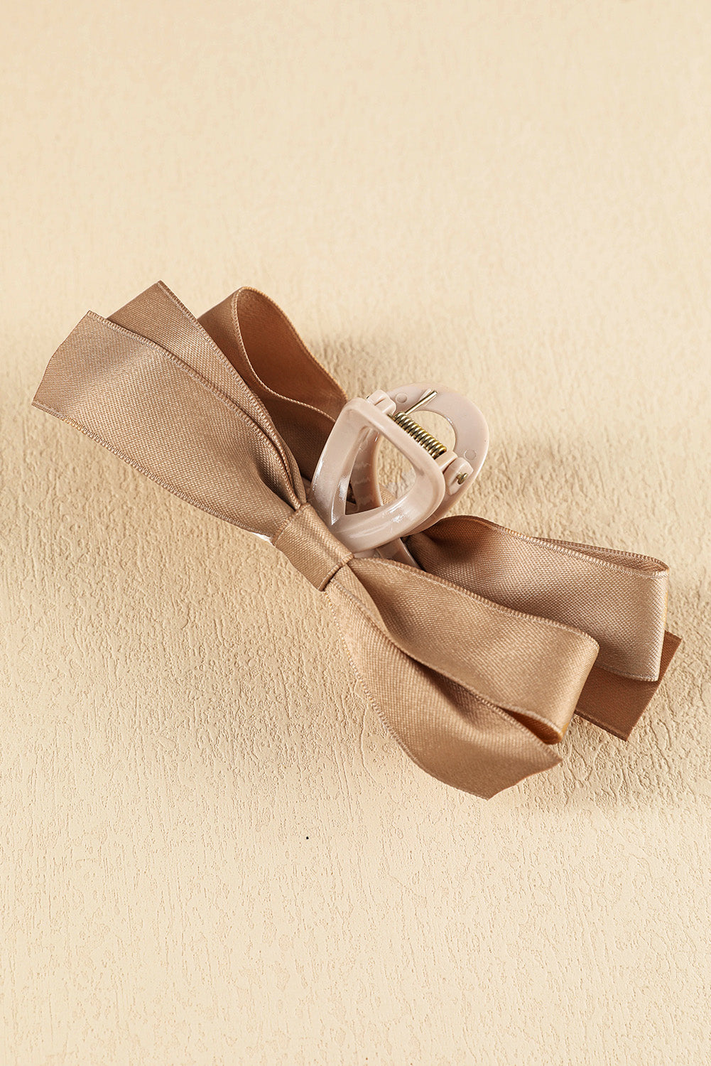 Barrette à cheveux avec ruban décoratif de couleur unie noire