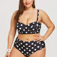 Bikini imprimé noir et blanc