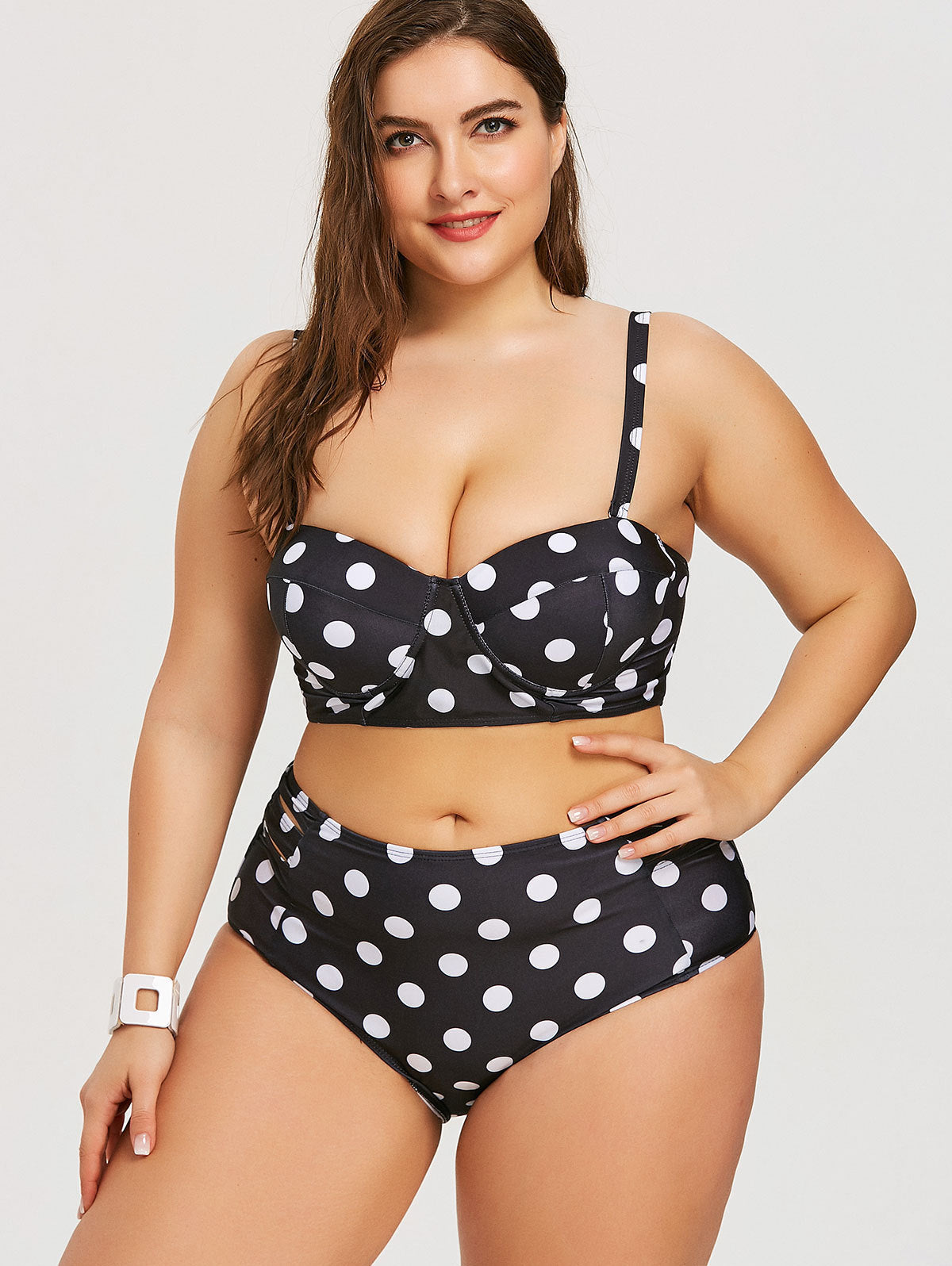 Bikini imprimé noir et blanc