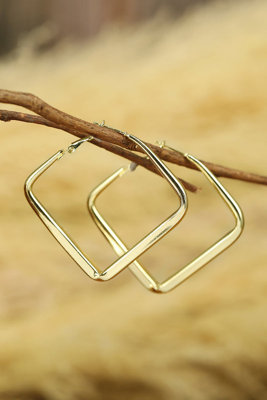 Boucles d'oreilles or Chunky Square