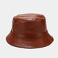 Chapeau homme en cuir double face