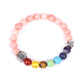 Bracelet en pierre naturelle colorée blanc bleu amour petit et cœur