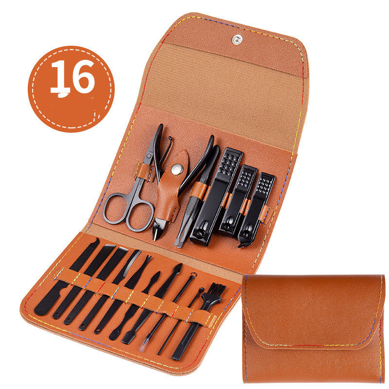 Ensemble d'outils: ciseaux professionnels, coupe-ongles, cure oreille et  peau morte .Pinces pédicure