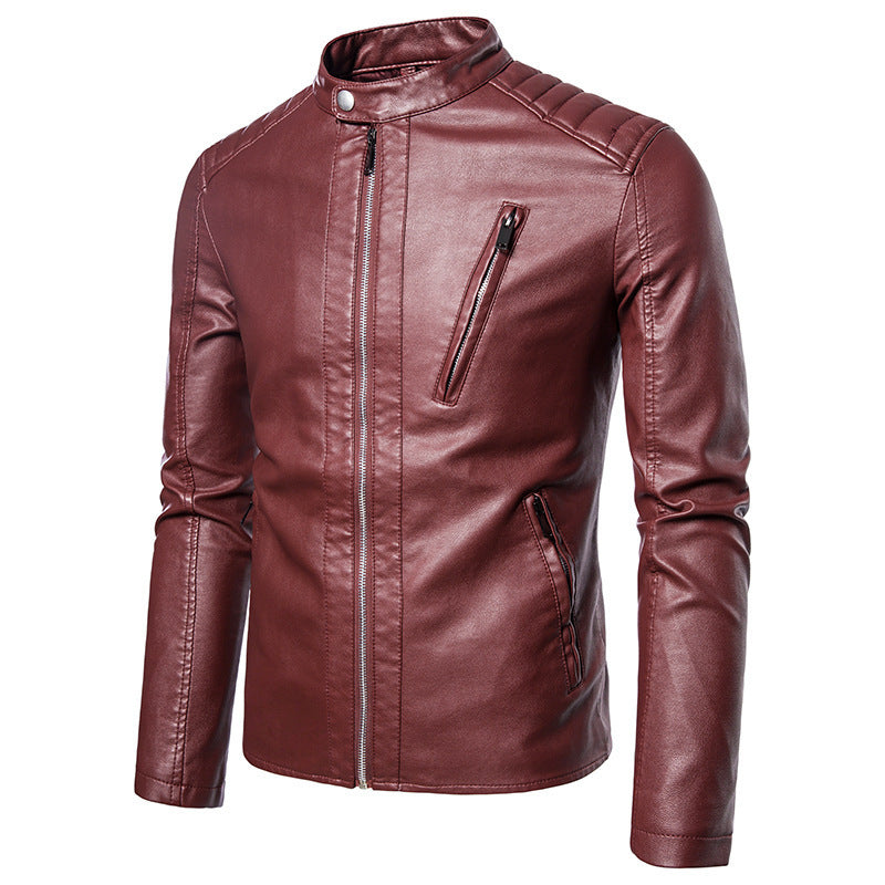 Veste de moto de printemps et d'automne homme