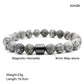 Bracelet œil de tigre en pierre noire
