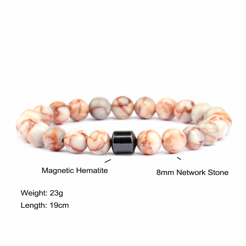 Bracelet œil de tigre en pierre noire