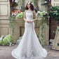 Robe de mariée sirène sexy en dentelle