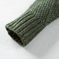 Robe chasuble à épaulettes en maille torsadée vert brumeux