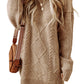 Robe chasuble à épaulettes en maille torsadée vert brumeux