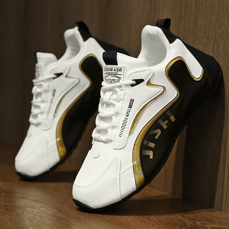Baskets homme à lacets basses respirantes pour sport