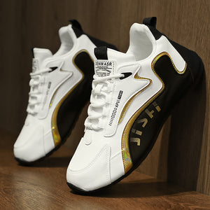 Baskets homme à lacets basses respirantes pour sport