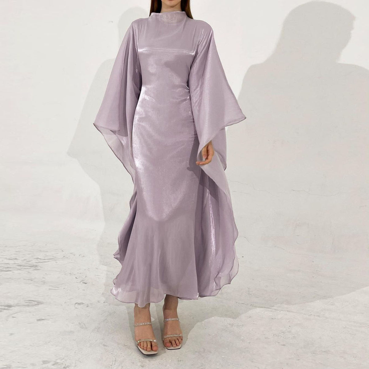 Robe soirée ample turque en polyester pour femme